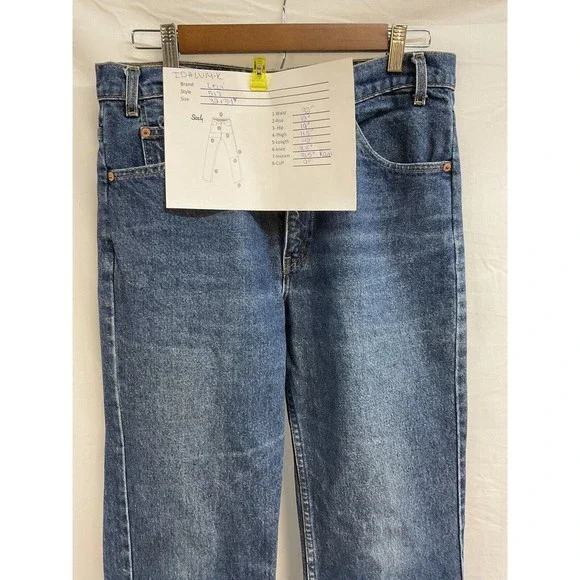 VTG Levi’s 517 Orange TabDenim Jeans Boot Cut Men 32X31.5Woman’s